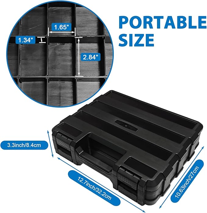 Double Side Tool Box Organizer, Hardware Storage Box, Portable Small Parts - Image 6