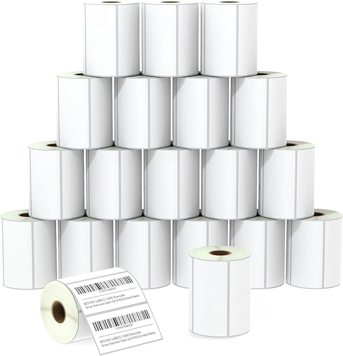 BETCKEY - 4" x 2" Barcode Shipping & Multipurpose Labels Compatible by BETCKEY