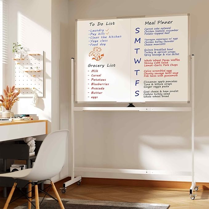 Large Rolling Whiteboard on Wheels - Image 7