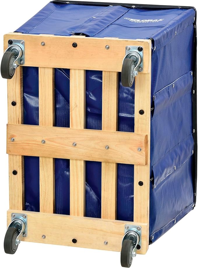 Global Industrial 12 Bushel, Unassembled, Rolling Laundry Cart, Commercial - Image 4