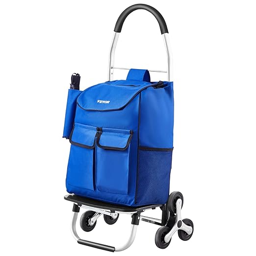 VEVOR Stair Climber Cart, 36L Capacity, Grocery Cart Laundry Stair Climbing - Image 12