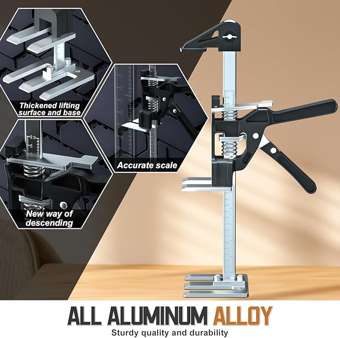 Labor Saving Arm Jack 2 Pack, 15.5 Inch Stainless Steel Furniture Lifts - Image 3