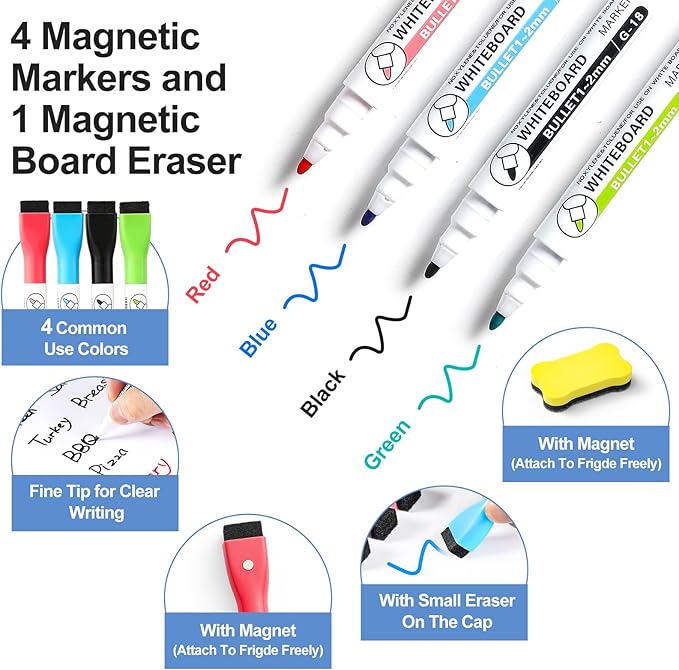 2 Pack Magnetic Dry Erase Board Sheet - Image 3