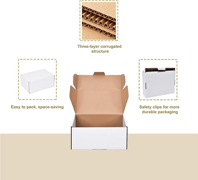 12x9x4 Inches Shipping Boxes Set of 20, Literature Mailer Box Packaging Supplies - Image 4