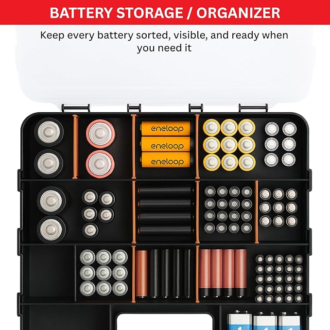Andalus Tools Organizer Box, Small Parts Storage 34-Compartment Double-Sided - Image 6