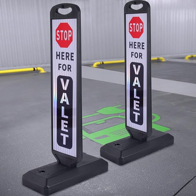 2 Pack 43" x 9.6" inch Double Sided Pedestrian Crosswalk Sign, 21.8" x 9.6" x - Image 9