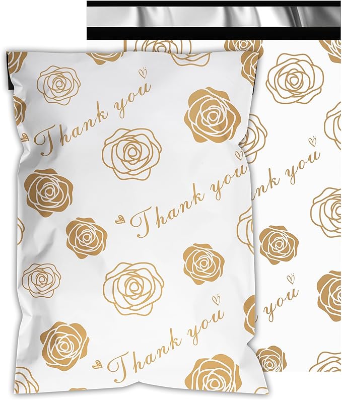 Thank You Poly Mailers 12x15.5 Inch 50 Pcs by VAPULCIO