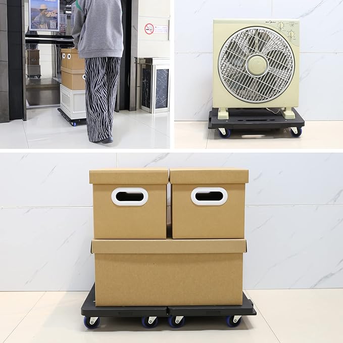 Furniture Dolly, Moving Dolly 4 Wheels Heavy Duty, 16in-11in 500lbs Capacity - Image 7