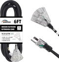 3-Outlets Indoor Outdoor Extension Cord Weatherproof by HONDERSON