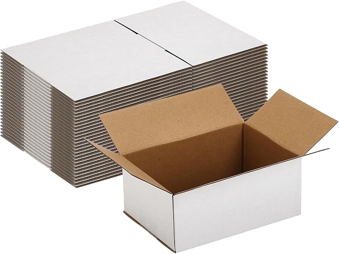 25 Pack Shipping Boxes 7x5x3 Inches, Small Business, Literature Mailer by SPEPLA