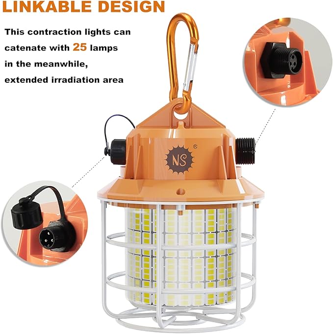 NS 60W Led Temporary Work Light 8700LM Construction Jobsite Lights 5000K - Image 2
