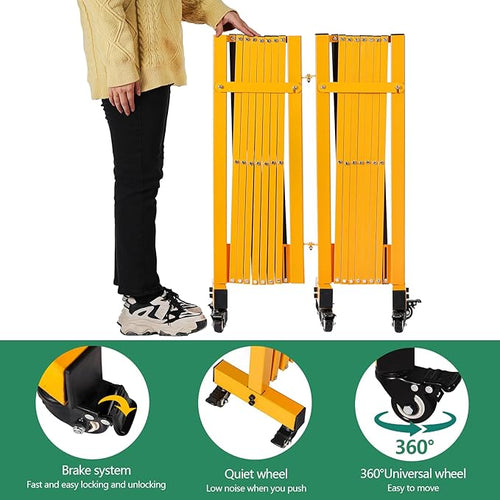 16FT Industrial Expandable Barricade Folding Security Gate - Image 2