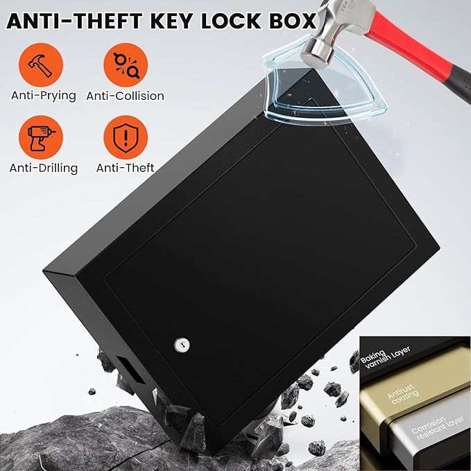 75 Keys Key Lock Box Wall Mount - Image 3