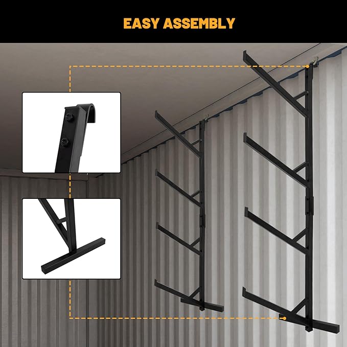 4 Tier Shipping Container Shelf 4 Pack, Heavy Duty Container Shelving Shelf - Image 6