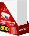CAREGY 500 Pack Laminating Sheets, Holds 8.5 x 11 Inch Sheets, Thermal by CAREGY