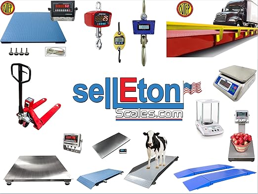 SellEton SL-4x8-2.5K Heavy-Duty, Industrial Floor Scale, Metal Indicator - Image 3