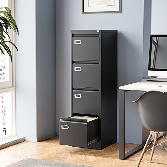 4 Drawer File Cabinet, Filing Cabinets - Image 2