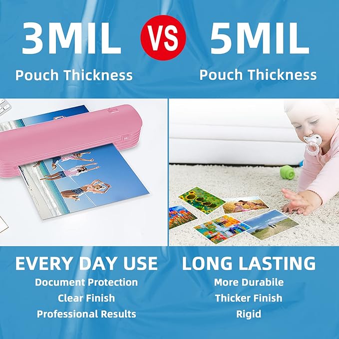 Uinkit 120Pack Thermal Laminating Pouches 3mil Laminating Sheets 4.3x6.3 inches - Image 3