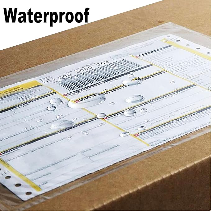 200 Pcs-4.5x5.5In Shipping Envelopes, Packing List Mailing Envelopes Clear - Image 3