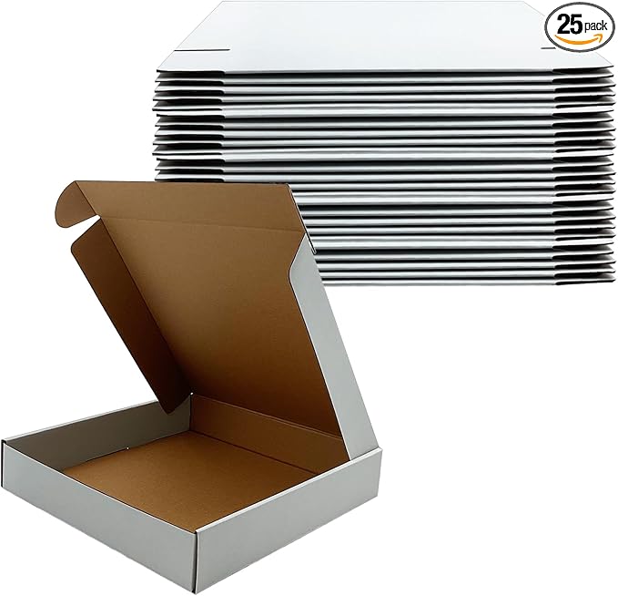 11x11x2 Inches Shipping Boxes Set of 25, E-Commerce Packaging Mailing Boxes by KIAECHWU