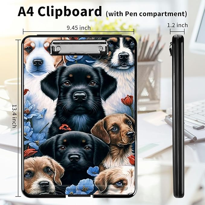 A4 Clipboards, Heavy Duty Waterproof Nursing Plastic Folder Clipboard - Image 2