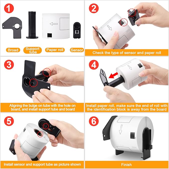 Replace for Brother DK-1202 Die-Cut White Paper Shipping Address Label for QL - Image 2