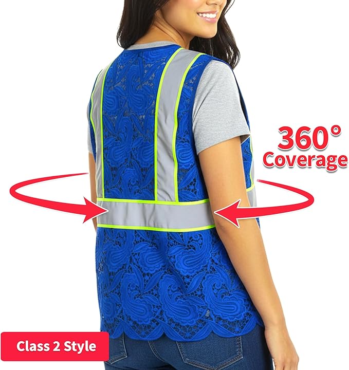 Lace-Mesh Safety Vest for Women & Men - Image 3