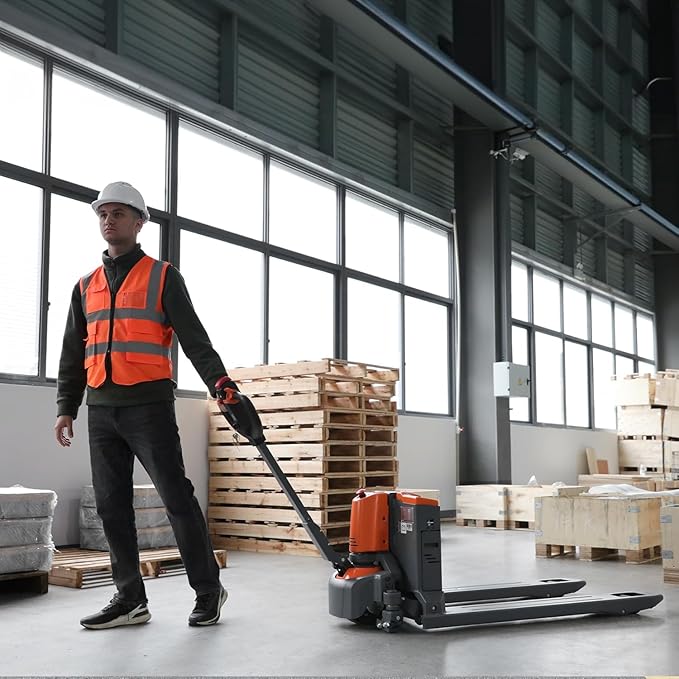 T Tory Carrier Electric Pallet Jack Truck 3300lbs Capacity Lithium Electric - Image 6