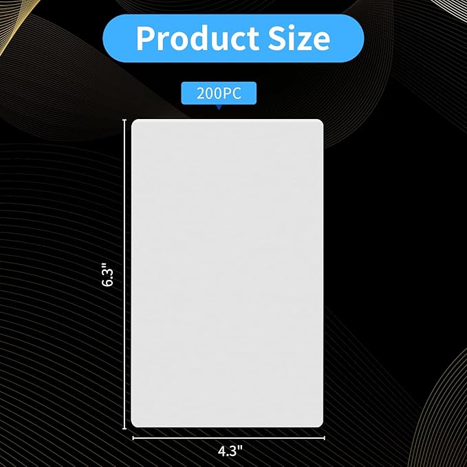 200 Pack 5mil 4“x6" Thermal Laminating Pouches Badge Laminate Pouches Clear - Image 2