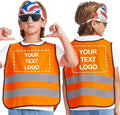 A-SAFETY Kids High Vis Reflective construction Safety vest customized LOGO by A-SAFETY