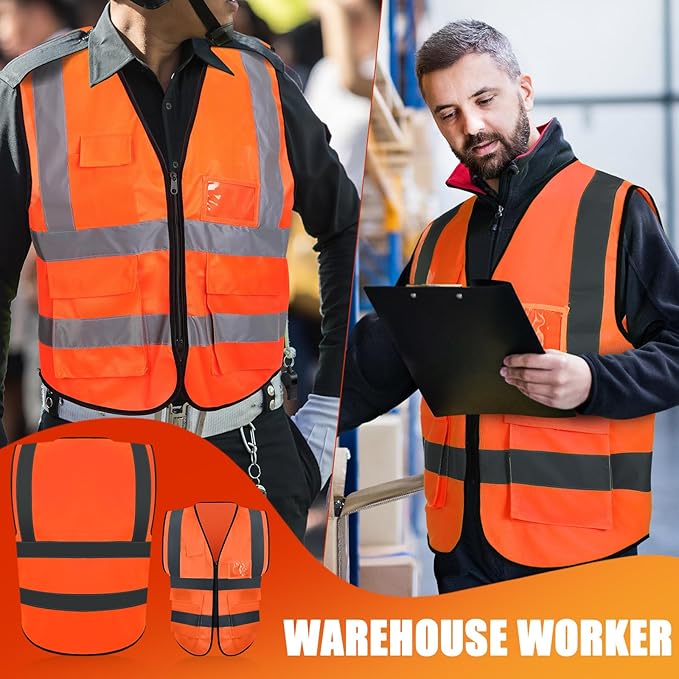 JaGely 15 Pack Reflective Safety Vests - Image 6