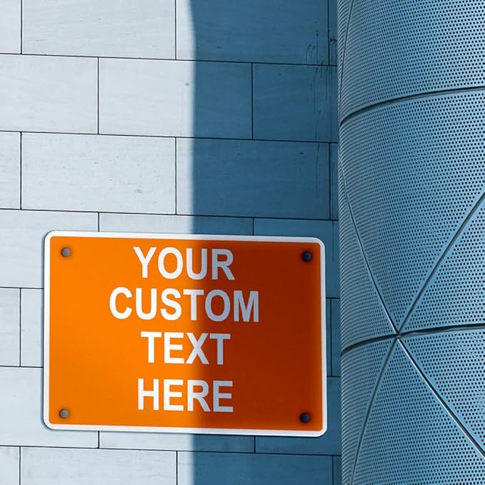 Aluminum Weatherproof Metal Sign Multiple Sizes Custom Personalized Text Here - Image 3