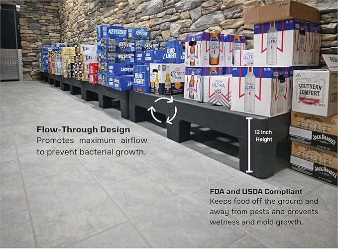 PolyMight Heavy-Duty Plastic Poly Dunnage Rack - Image 4