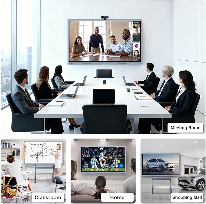 55'' Smart Board, 8+256 GB Interactive Whiteboard, 4K Electronic Digital - Image 8