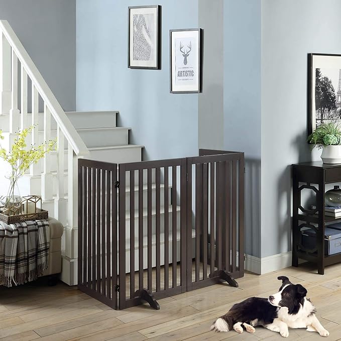 unipaws 36" H Free Standing Pet Gate - Image 3