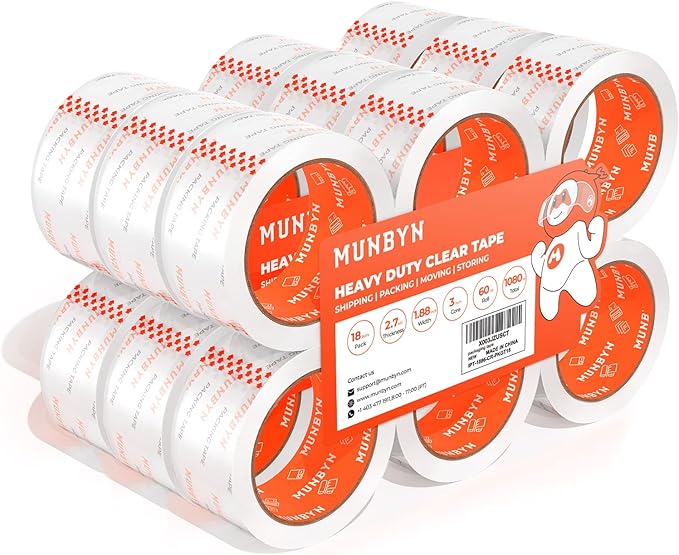 MUNBYN Packing Tape, Heavy Duty Shipping Tape by MUNBYN