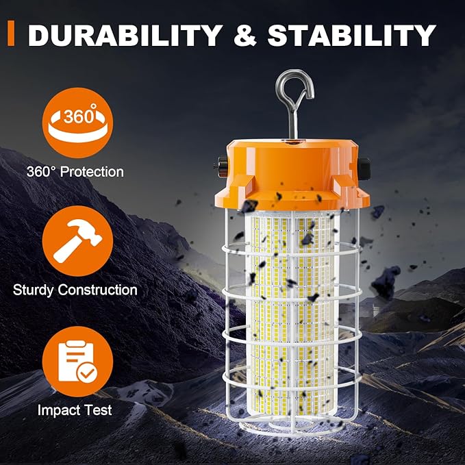 150W LED Temporary Work Light 22500lm 5000K Construction Lighting Temp Light - Image 5