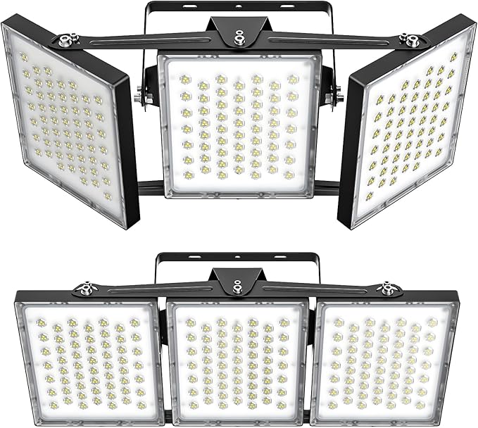 2025 Elite New Upgraded LED Flood Light Outdoor 450W 2 Pack 67500lm Stadium by SOLLA