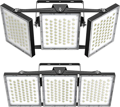 2025 Elite New Upgraded LED Flood Light Outdoor 300W 2 Pack 45000lm Stadium by SOLLA