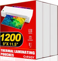 CAREGY Thermal Laminating Pouches, Holds 8.5 x 11 Inch Sheets, 1200 Pack by CAREGY