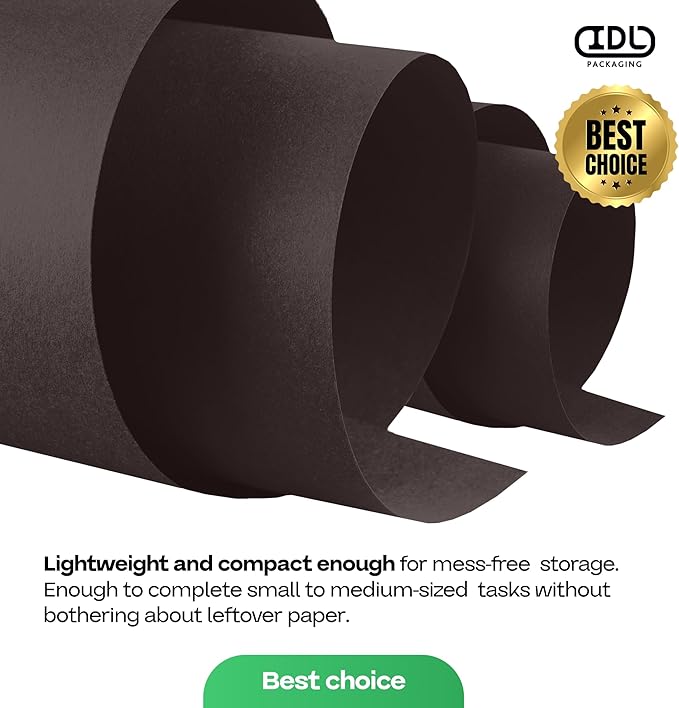 12" x 1200" Black Kraft Paper Roll, Kids' Arts & Crafts, School Projects - Image 7