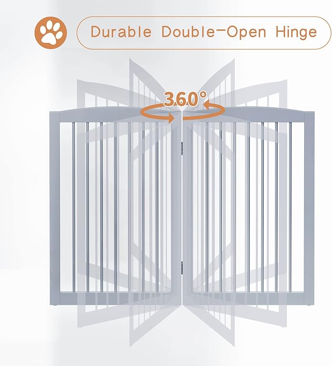 Freestanding Wooden Pet Gate - Image 5