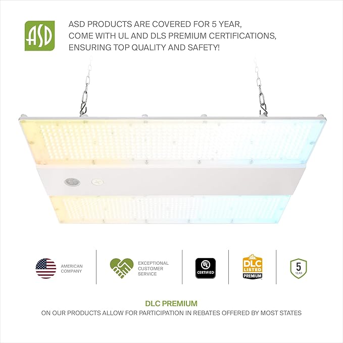 ASD LED Linear High Bay Light Fixture, Commercial Shop Lighting | 3CCT - Image 9