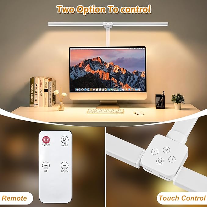 Double Head LED Desk Lamp with Remote Control - Image 2