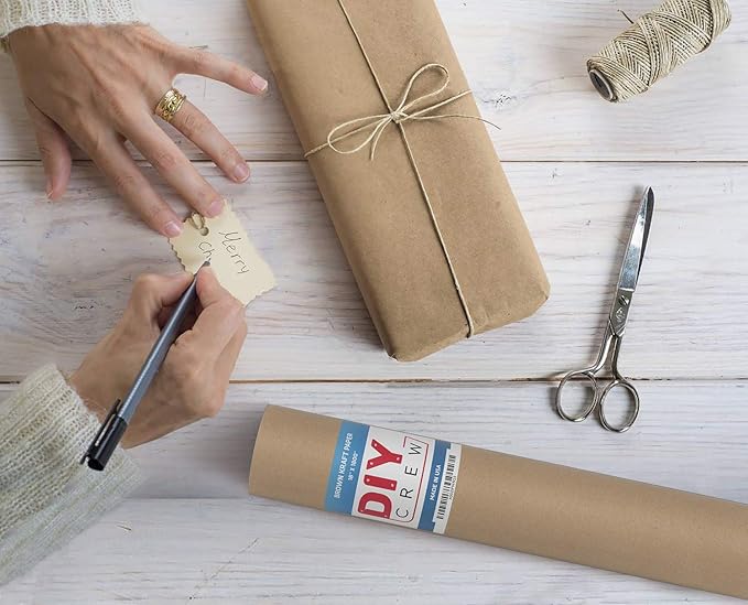 DIY CREW Brown Kraft Paper Roll - Image 3