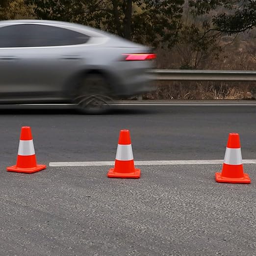 8 Pack 12" Traffic Safety Cones - Image 6