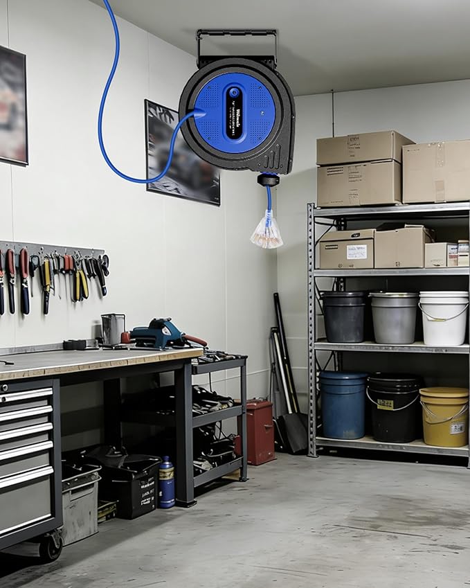 75 FT Retractable Extension Cord Reel, Heavy Duty Extension Cord, 14AWG/3C SJTOW - Image 9