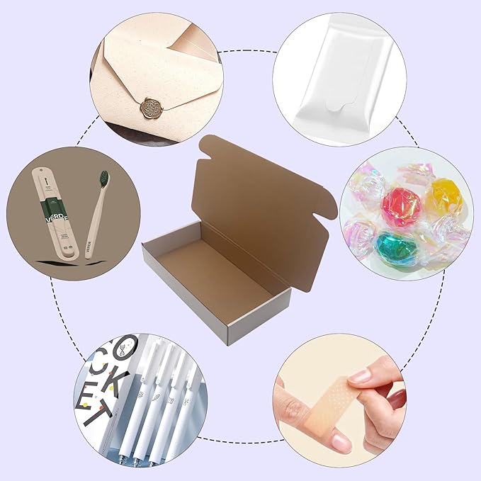 12x6x2 inches Shipping Boxes Set of 25, Holidays Gift and Small Business Giving - Image 2