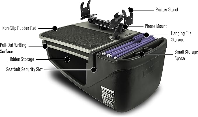 AutoExec AE-GMCD-PM-PS-GT GripMaster Car Desk - Image 3