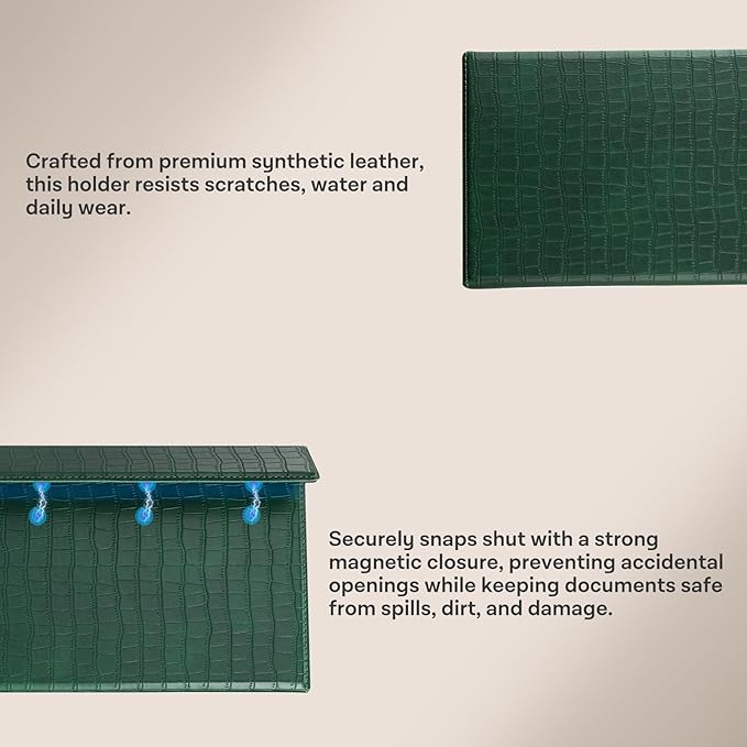 CoBak Leather Car Registration and Insurance Holder - Image 2